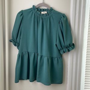 Entro Ruffled Babydoll Blouse